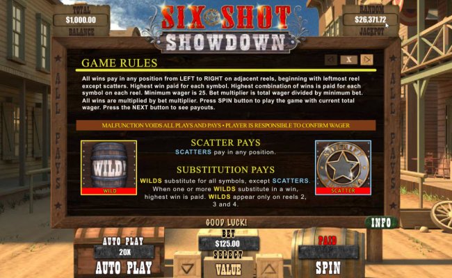 Six Shot Showdown screenshot