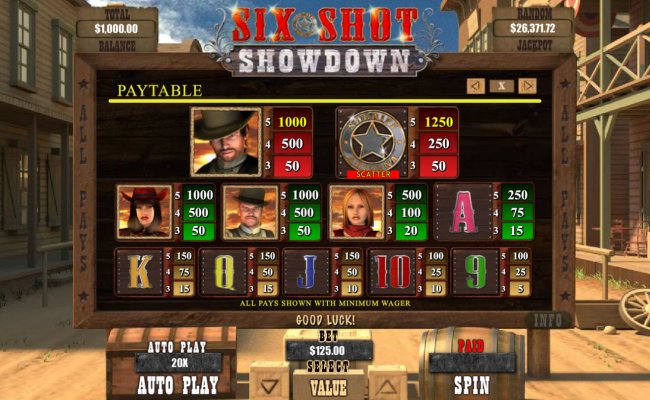 Six Shot Showdown by Free Slots 247