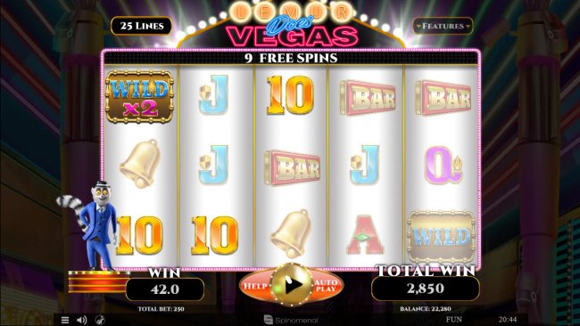 Free Spins Game Board by Free Slots 247
