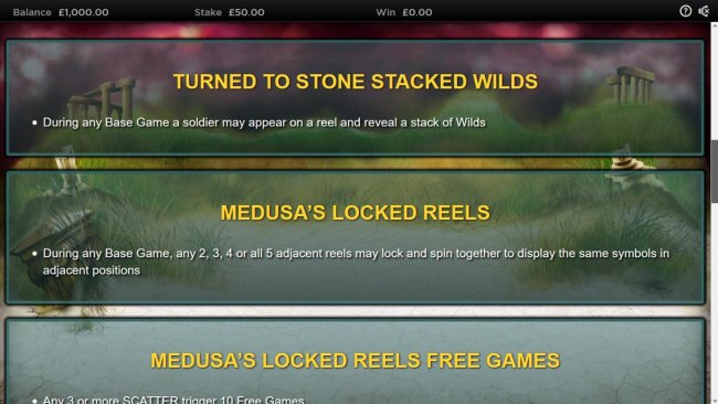 Medusa II Jackpots screenshot