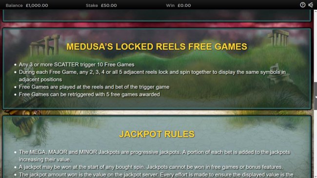 Medusa II Jackpots by Free Slots 247