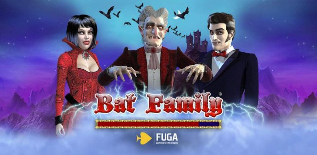 Splash screen - game loading - Based on a Dracula vampire family theme. - Free Slots 247