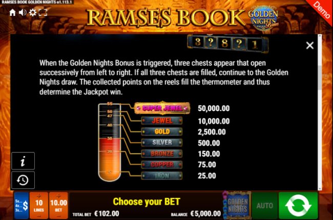 Free Slots 247 image of Ramses Book Golden Nights Bonus