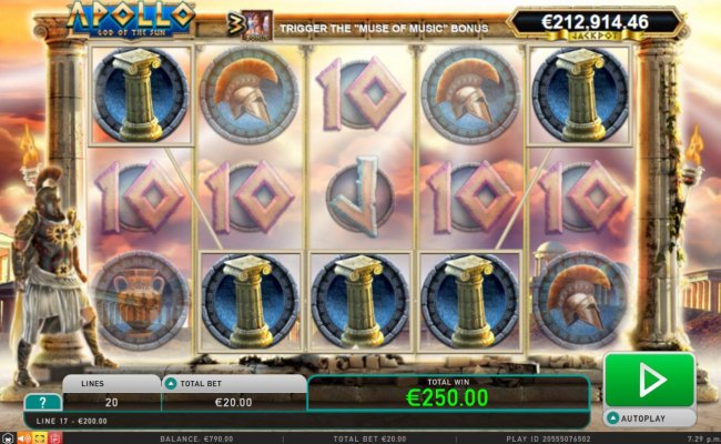 A winning Five of a Kind triggers a 250.00 pay out. by Free Slots 247