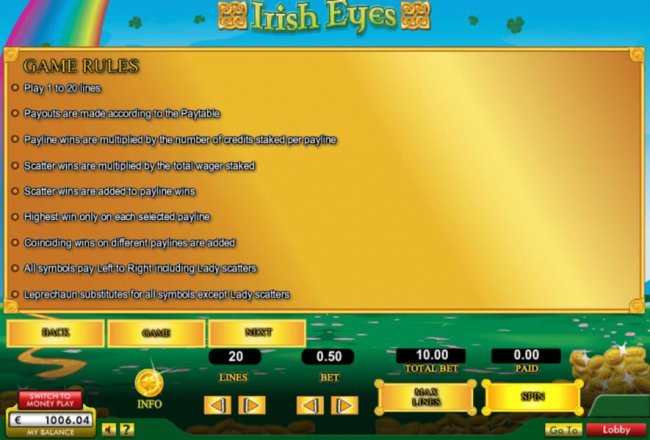 Free Slots 247 image of Irish Eyes