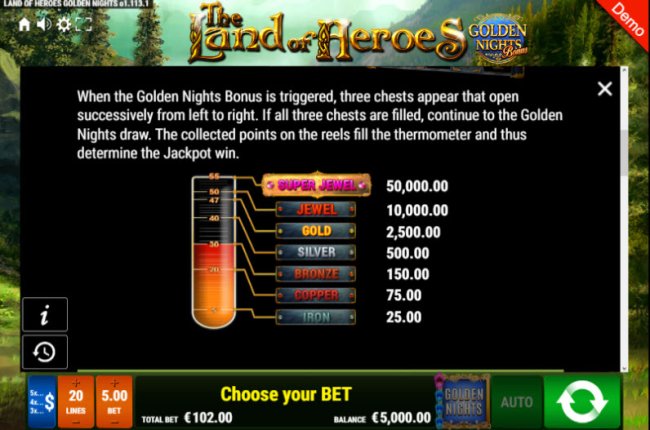 The Land of Heroes Golden Nights Bonus screenshot