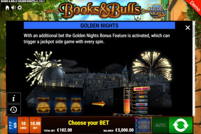 Books & Bulls Golden Nights Bonus by Free Slots 247