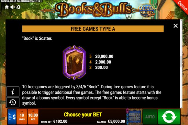 Free Slots 247 image of Books & Bulls Golden Nights Bonus
