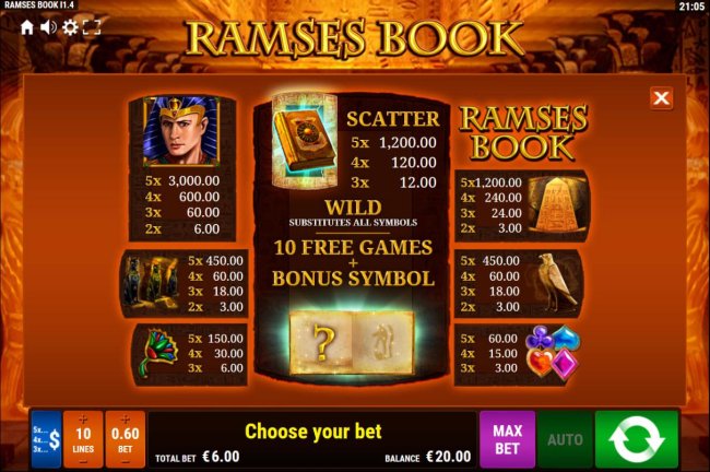 Ramses Book by Free Slots 247