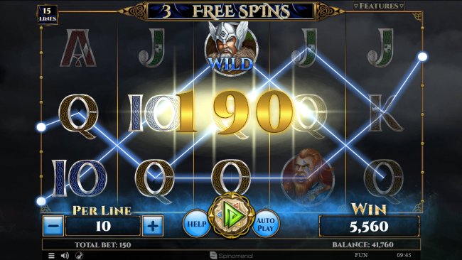 Viking & Gods 2 15 Lines by Free Slots 247