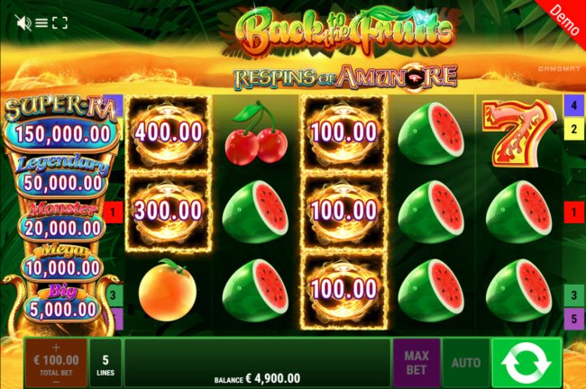 Free Slots 247 image of Back to the Fruits Respins of Amun Re