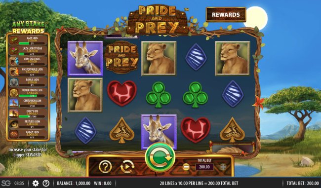 Free Slots 247 image of Pride and Prey