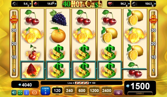 Free Slots 247 image of 40 Hot & Cash