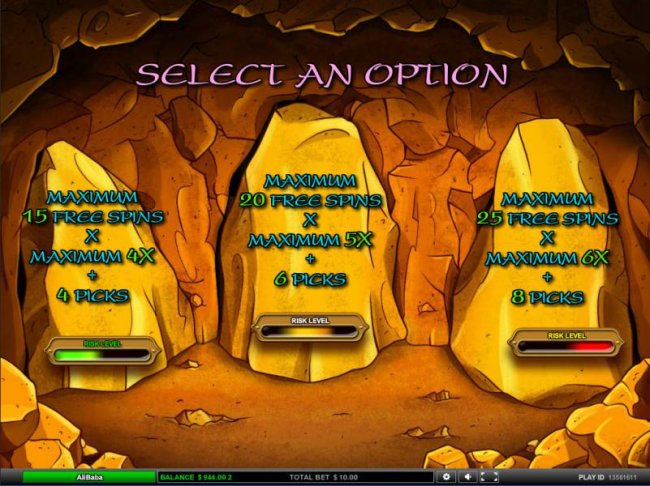 select a free spins bonus option - Free Slots 247