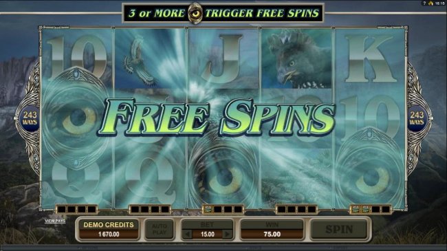 Free spins feature triggered - Free Slots 247