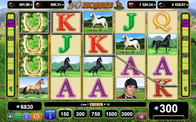 Free Slots 247 image of 50 Horses