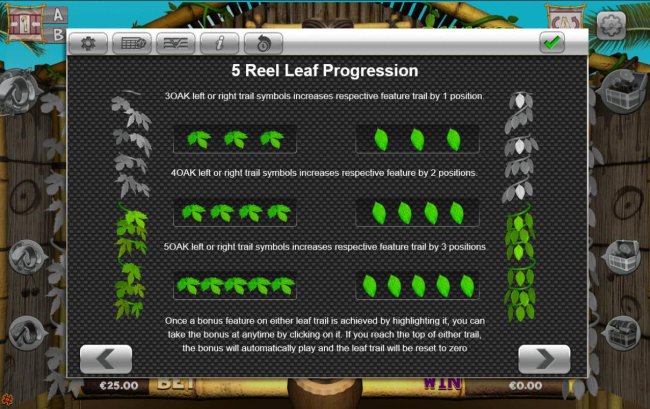 5 Reel Leef Progression Rules - Free Slots 247