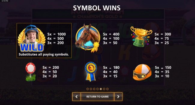 High value slot game symbols paytable. by Free Slots 247