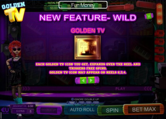 Free Slots 247 - Each golden TV icon you get, expands over the reel and triggers free spins. Golden TV icon may appear on reels 2, 3 and 4.