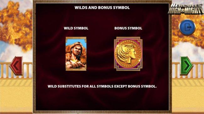 Hercules represents both the Wild and Bonus symbols. - Free Slots 247
