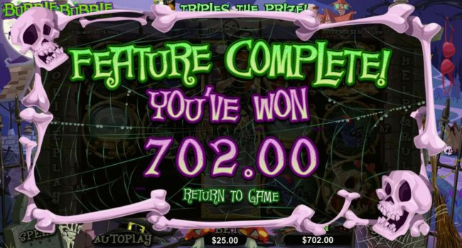 Free Slots 247 - Free spins feature triggers a 702.00 big win!