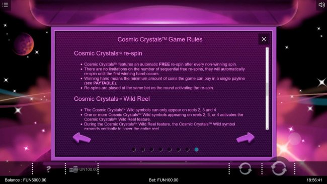 Cosmic Crytsals by Casino Bonus Lister