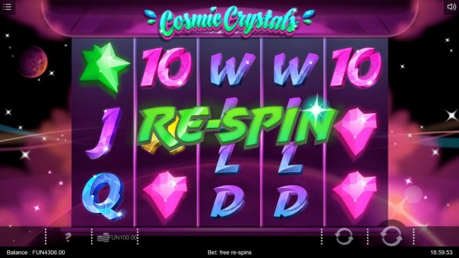A re-spin is triggered for every non-winning spin of the reels. The re-spins will continue until the first winning combination appears. - Casino Bonus Lister