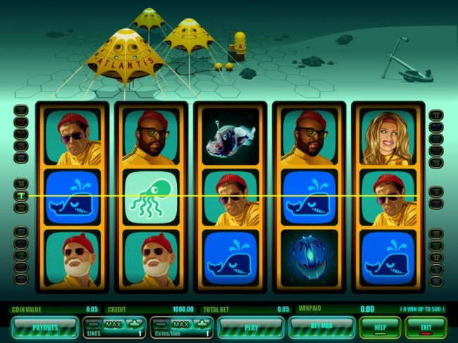 main game board featuring five reels and twenty-five paylines - Free Slots 247