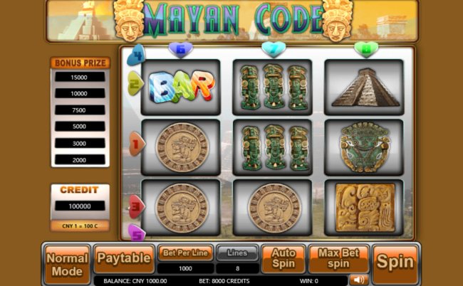 Mayan Code screenshot