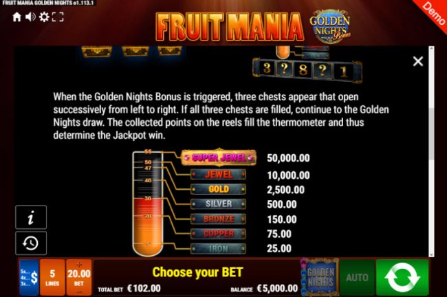 Images of Fruit Mania Golden Nights Bonus
