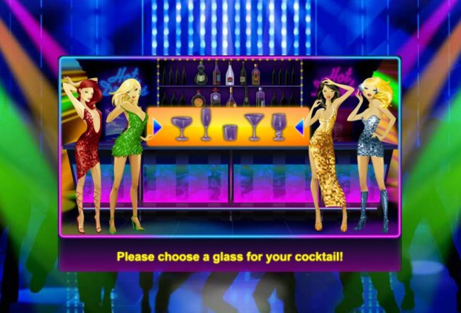 Free Slots 247 - choose a glass for your cocktail to reveal a prize