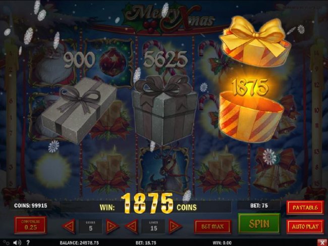 An 1875 coin prize is revealed during the bonus round. by Free Slots 247