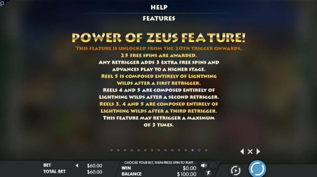 Free Slots 247 - Power of Zeus Feature Rules