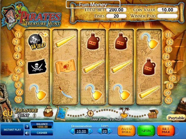 Free Slots 247 image of Pirates Treasure Hunt