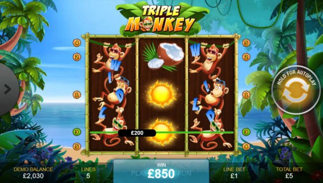 Triple Monkey by Free Slots 247