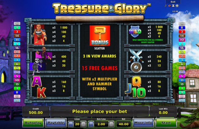 Free Slots 247 image of Treasure & Glory