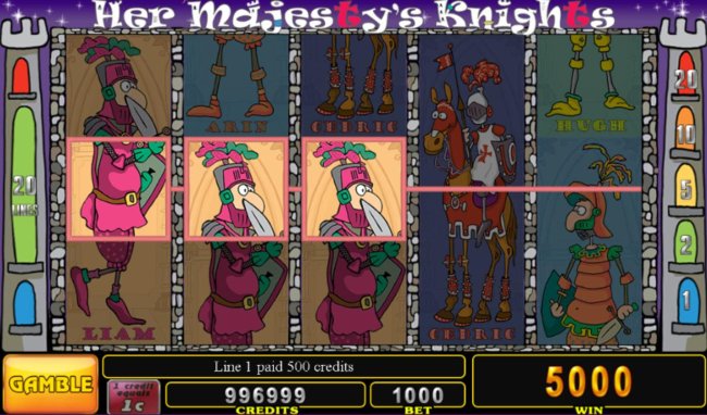 Her Majesty's Knights by Free Slots 247