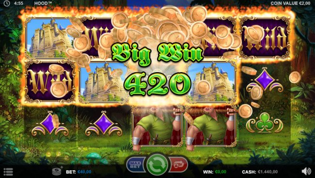 Multiple winning paylines triggers a big win by Free Slots 247