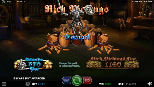 Bonus play ends when a knight is revealed by Free Slots 247