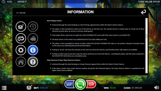 Rich Pickings Feature Rules - Free Slots 247