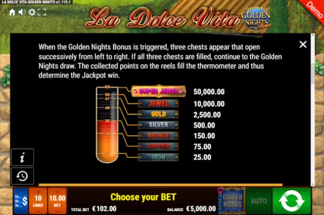 La Dolce Vita Golden Nights Bonus by Free Slots 247