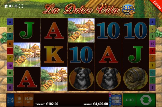 Free Slots 247 image of La Dolce Vita Golden Nights Bonus