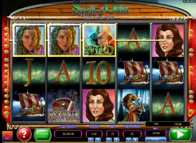 Free Slots 247 - A pair of winning paylines
