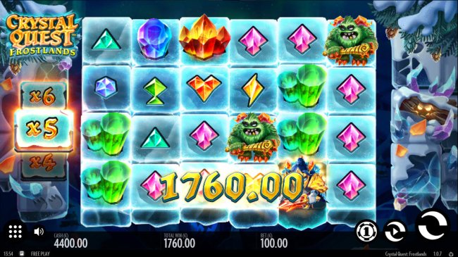 Total cascade win by Free Slots 247