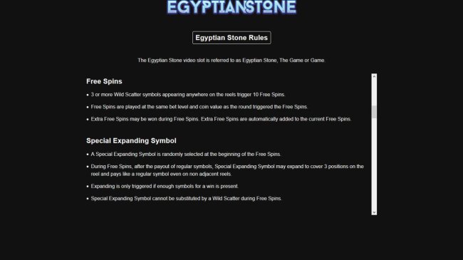 Egyptian Stone by Free Slots 247