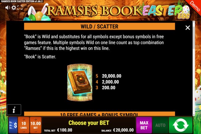Ramses Book Easter Egg by Free Slots 247