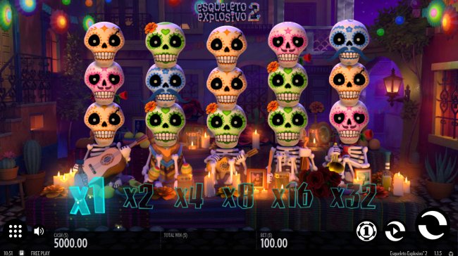 Esqueleto Explosivo 2 by Free Slots 247