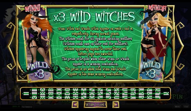 Free Slots 247 - Wild Witches Rules