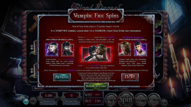 Vampire Free Spins Rules by Free Slots 247