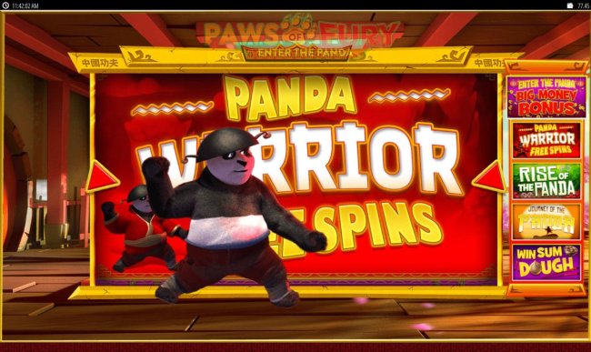 Free Slots 247 - Panda Warrior Respins awarded